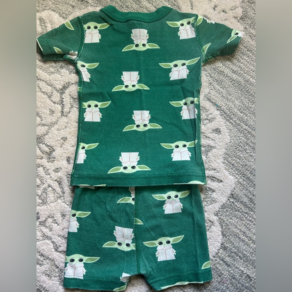 Hanna Andersson Star Wars Grogu The Child Short Pajamas Organic